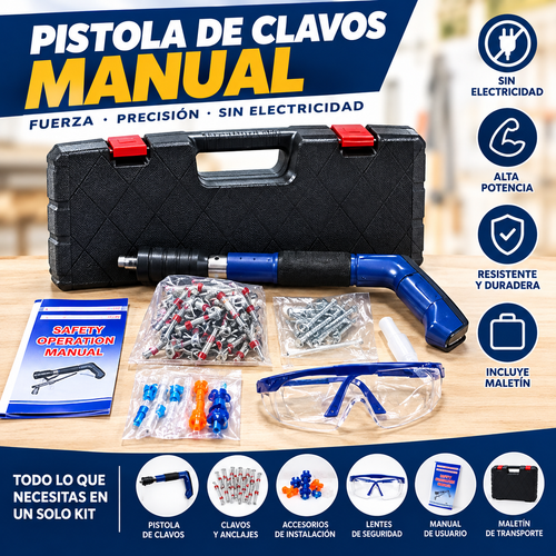 Kit Pistola de clavos manual
