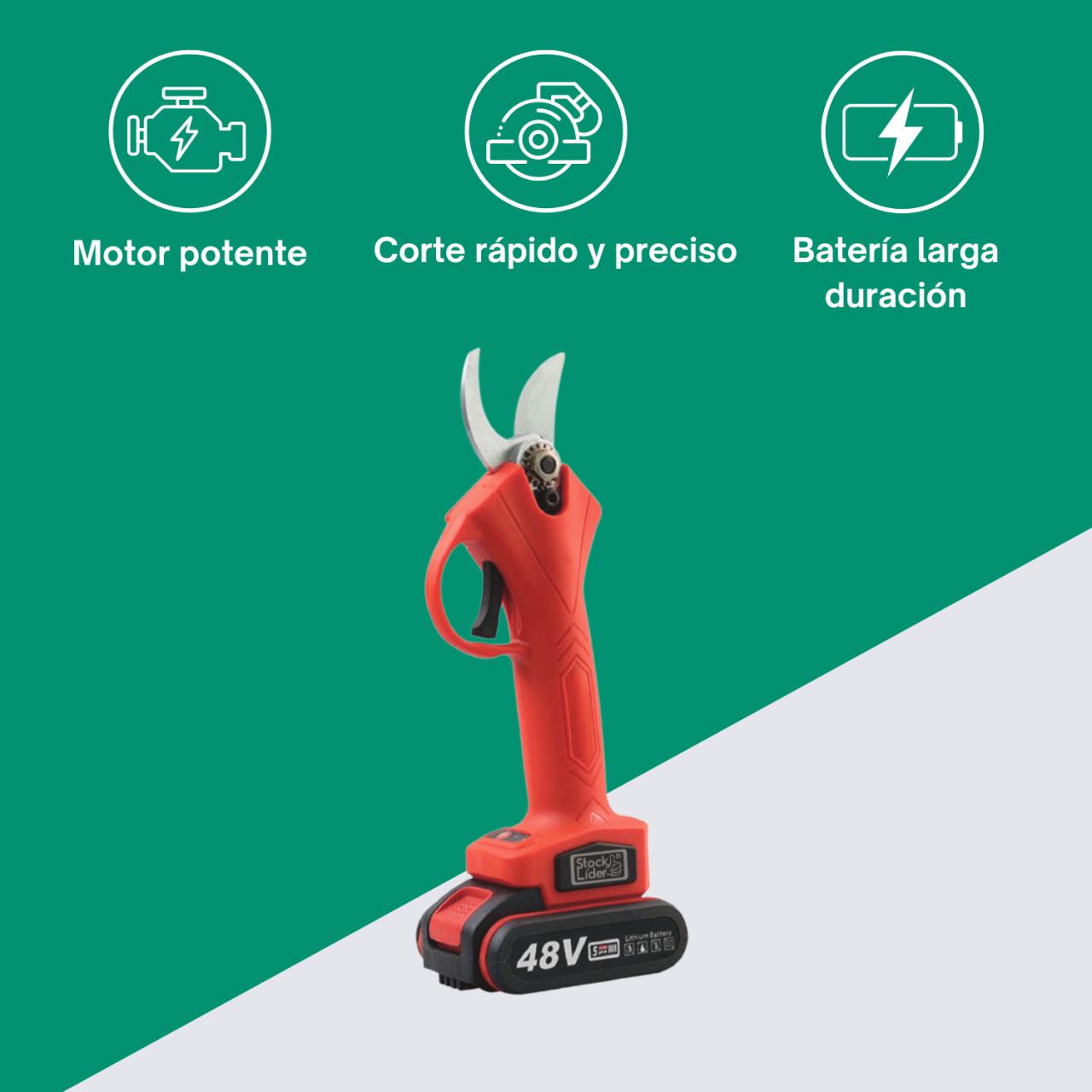 Tijeras de Podar Eléctricas + 2 Baterias
